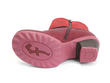 Esperanza Red & Pink Faux foldover ankle boot: Sole