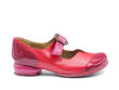 Esser Red/Pink Flat Mary Janes with a Buckle: Profile outside