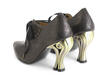 Estella Chocolate Talon lacé découpé au laser: Back