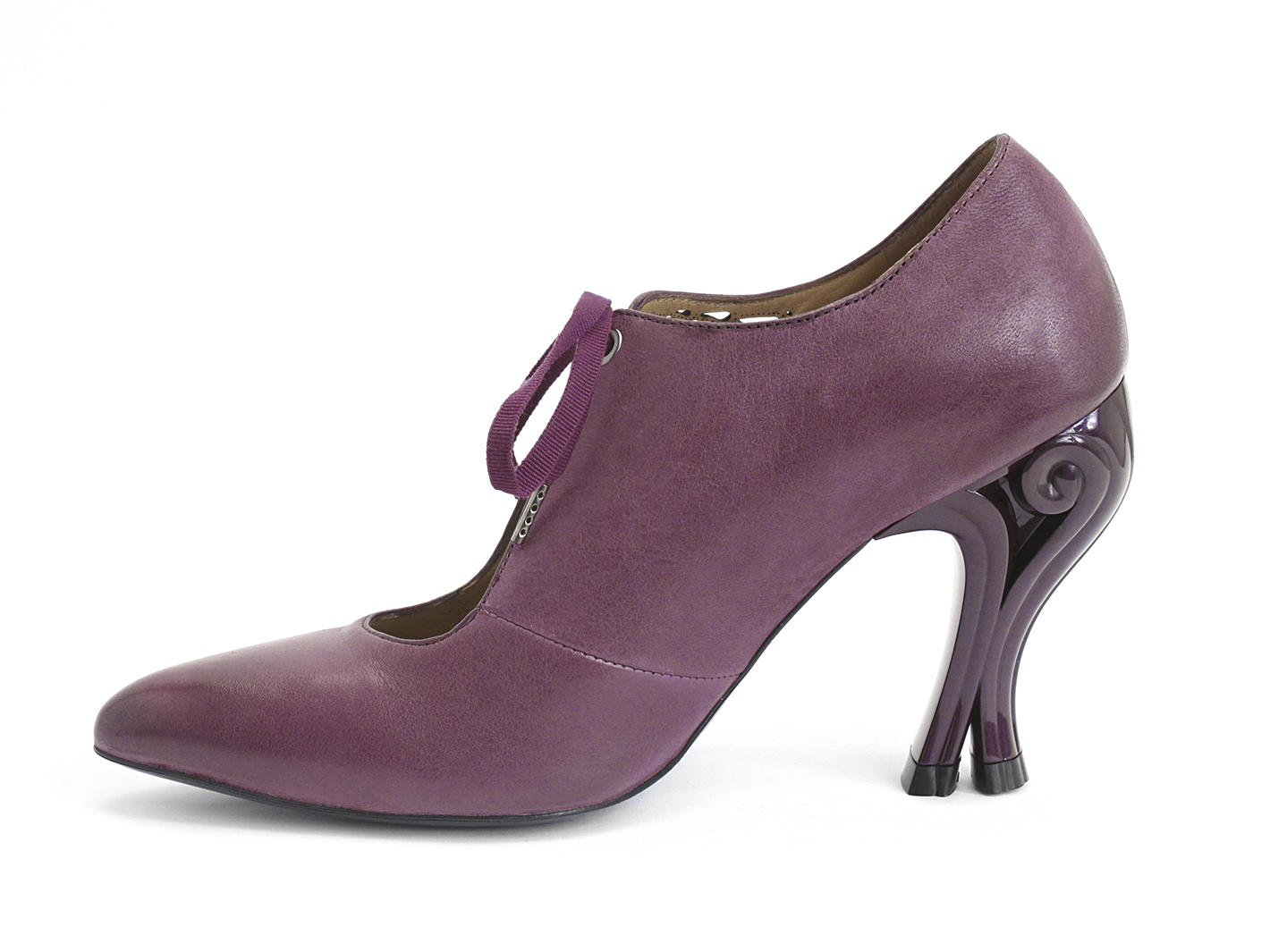 Estella Violet Talon lacé découpé au laser: Profile inside