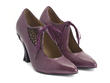Estella Violet Talon lacé découpé au laser: Quarter view