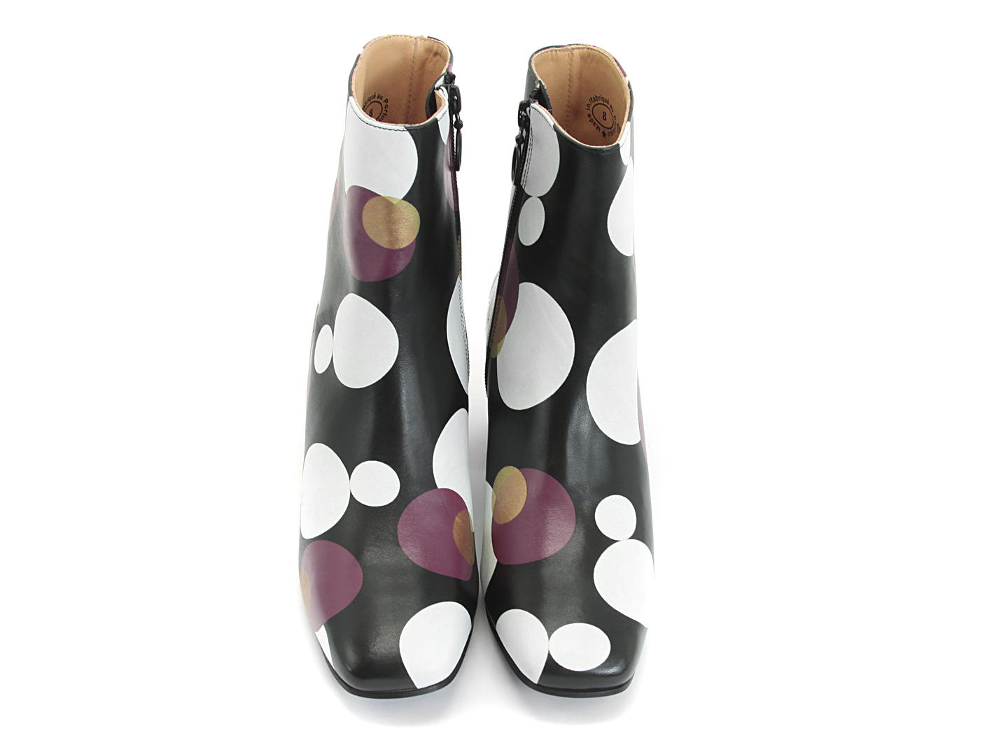 Ester Gros pois Leather Ankle Boot: Front