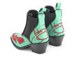 Estrelita Aqua Western chelsea boot: Back