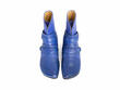 Ethel Blue Strapped Leather Ankle Boots: Front
