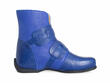 Ethel Blue Strapped Leather Ankle Boots: Profile inside