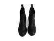 Etta Black Leather Ankle Boots: Front