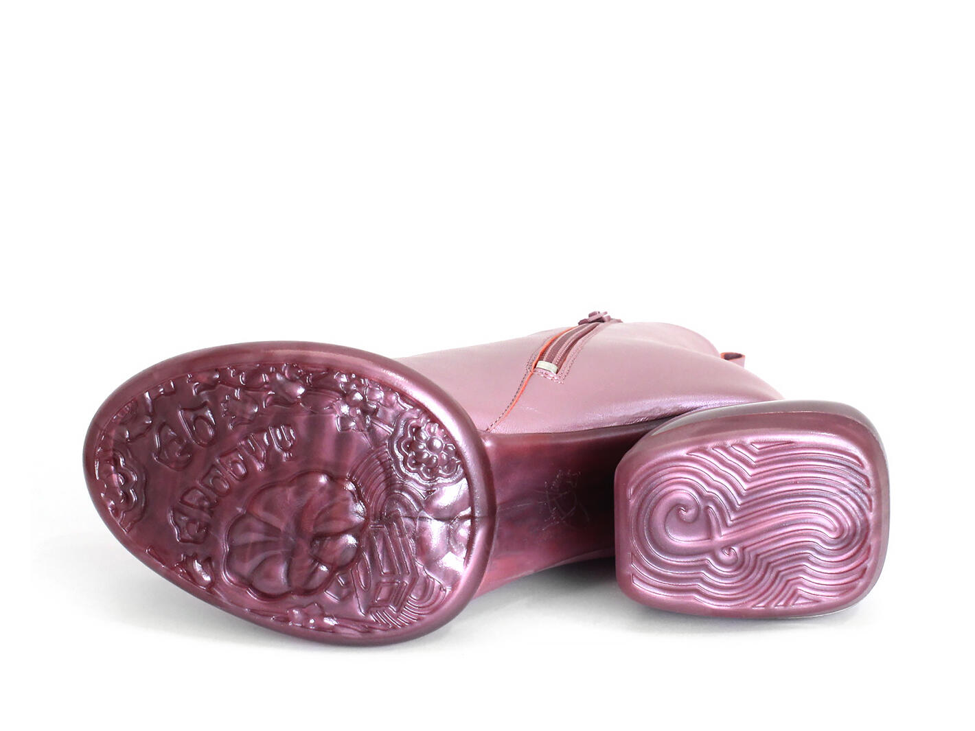 Etta Pink Leather Ankle Boots: Sole