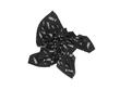 F-This Bandana Scarf Black/White Wool and silk headscarf