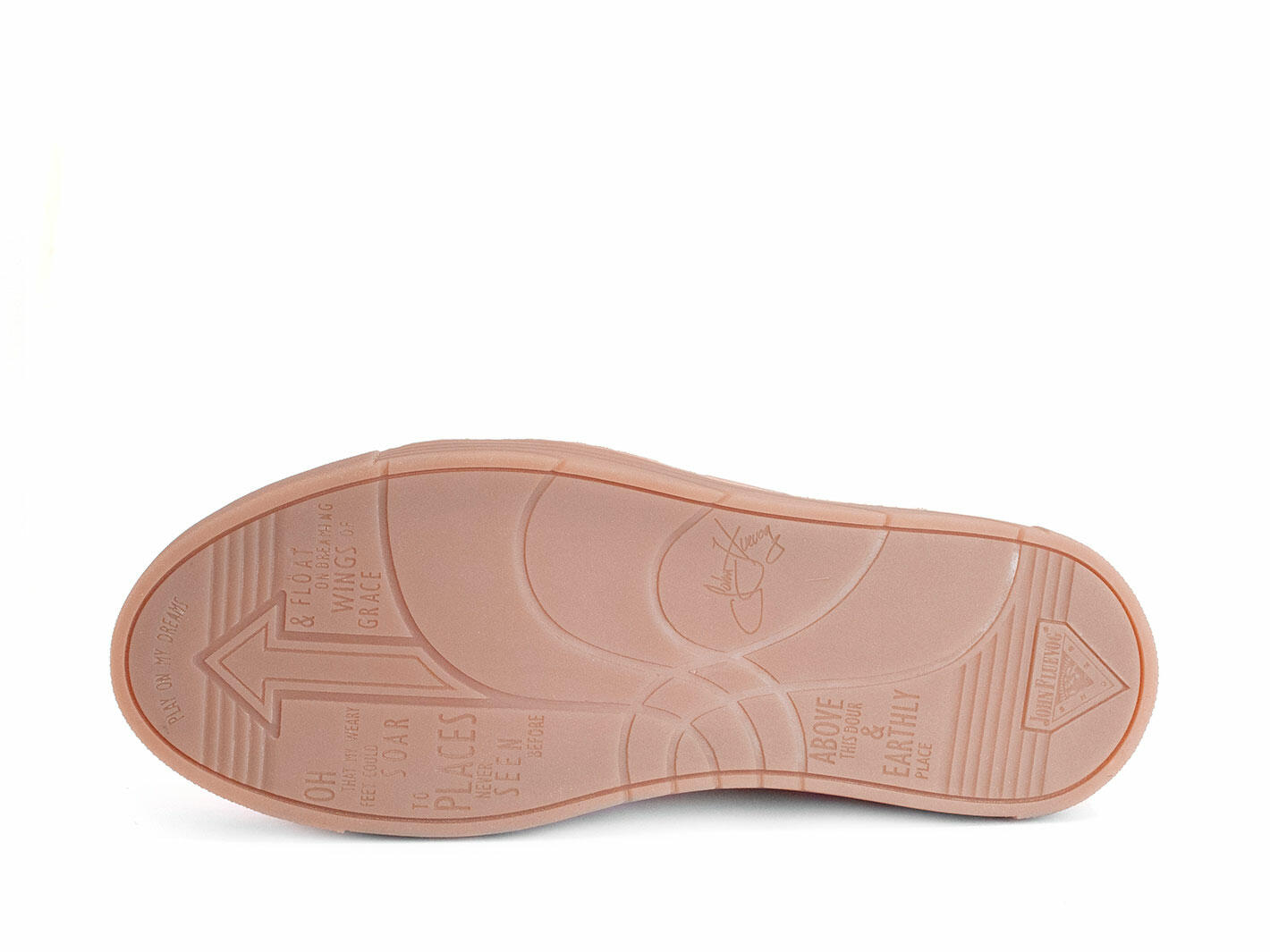 Fakie Orange/Pink Lace-Up Sneakers with Swirl: Sole