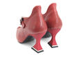 Fantine Red Contoured mary jane: Back