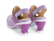 Fay Purple Slingback heel with emboss: Back