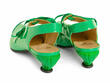 Ficta Green Elegant Slingback Heels: Back