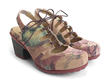 Flourish Floral Low-heeled lace-up slingback: Quarter view