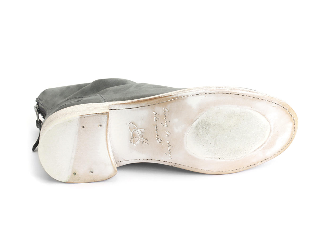 Foster Grey Slouchy flat ankle boot: Sole