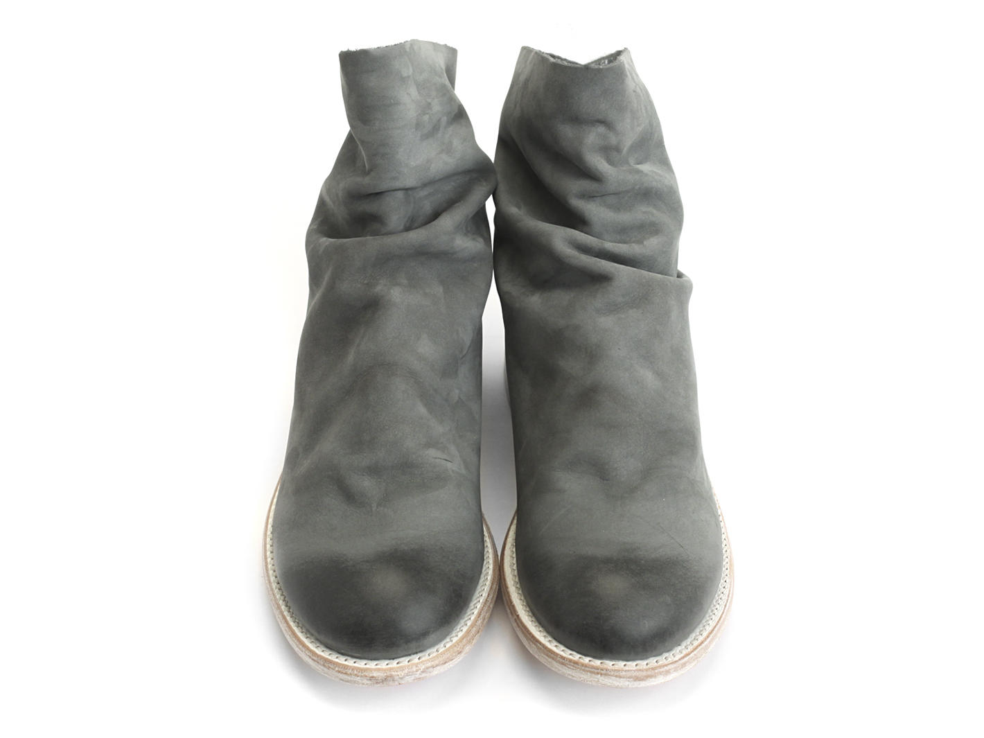 Foster Gris Slouchy flat ankle boot: Front