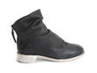 Foster Noir Slouchy flat ankle boot: Profile outside