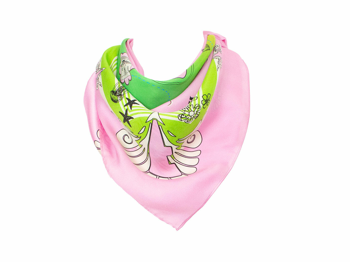 Foulard Truth Island Rose Grand foulard en soie