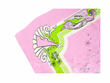 Foulard Truth Island Rose Grand foulard en soie