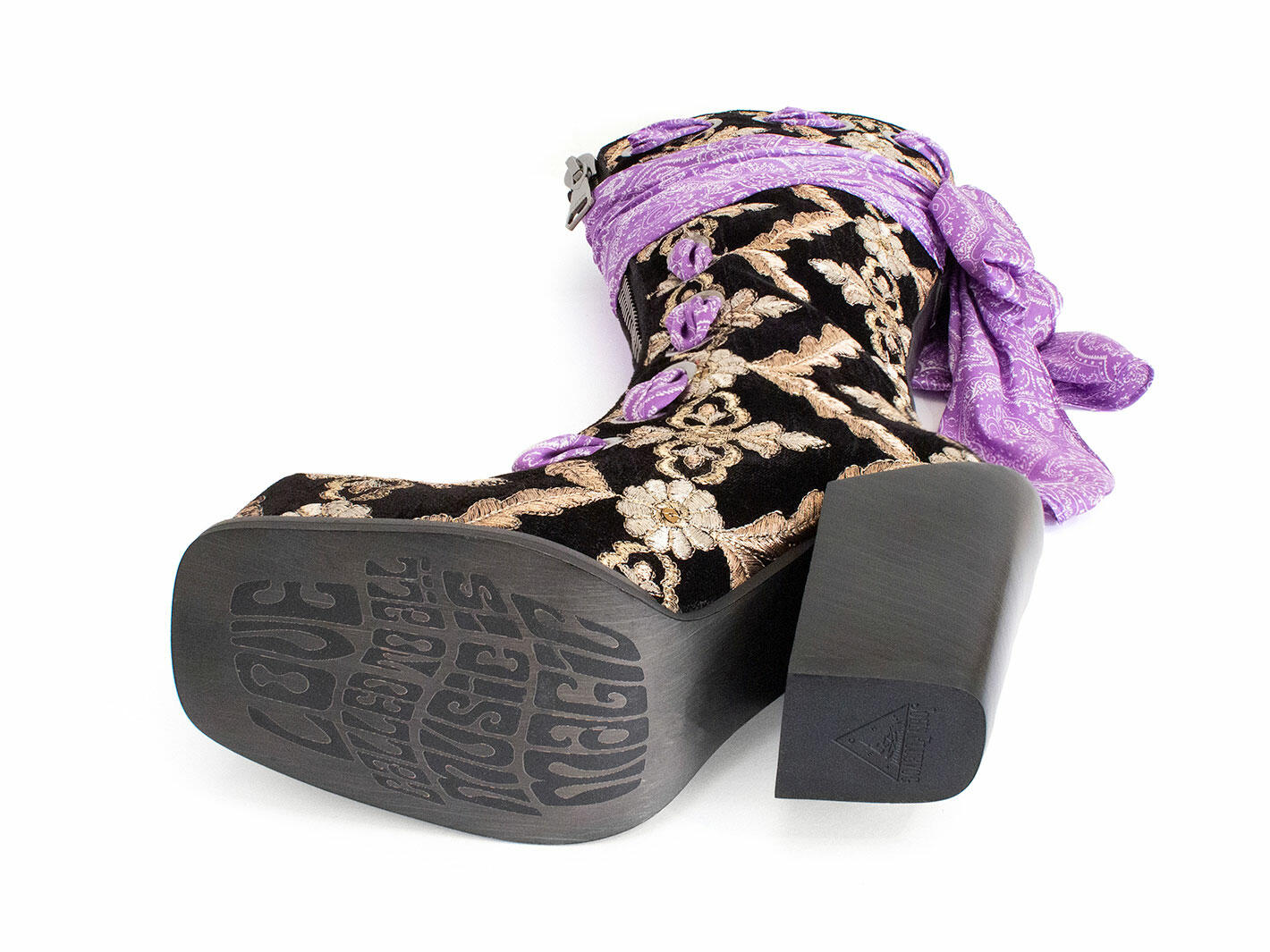 Foxey Lady Noir Fluevog x Jimi Hendrix: Sole