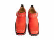 Foyt Red Slip-On Buckle Shoes: Front