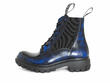 Friday Blue Everyday Lace-Up Chelsea Boots: Profile outside
