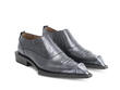 Garric: Men’s Grey Swordfish loafer: Quarter view