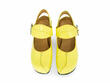 Generator Yellow Platform Slingback Heels: Front