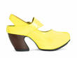 Generator Yellow Platform Slingback Heels: Profile inside