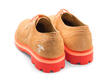 Gibson Swirl Orange Lace-Up Derby Shoes: Back