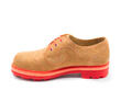 Gibson Swirl Orange Lace-Up Derby Shoes: Profile inside