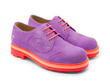 Gibson Swirl Orchid Lace-Up Derby Shoes: Quarter view
