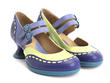 Giver Blue/Green Double strapped mary jane: Quarter view