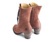 Gladstone Brown Mid-Calf Lace-Up Boots: Back