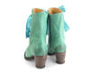 Gladstone Teal Mid-Calf Lace-Up Boots: Back