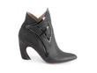 Gogo Black Ankle boot with trim: Profile outside