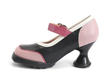 Gorgeous Black & Pink Mary Jane Heels