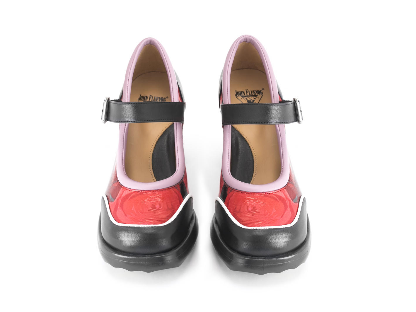 Gorgeous Floral Mary Jane Heels: Front
