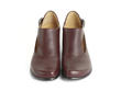 Gracias Cerise Side Buckle Shoes with Cutout: Front