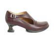 Gracias Cherry Side Buckle Shoes with Cutout: Profile outside