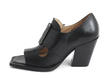 Grand City Black Open toed block heel: Profile inside