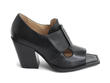 Grand City Black Open toed block heel: Profile outside