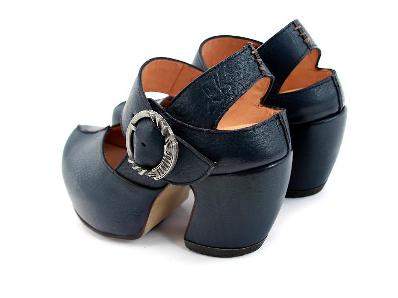 Guide Blue Platform Mary Jane Heels
