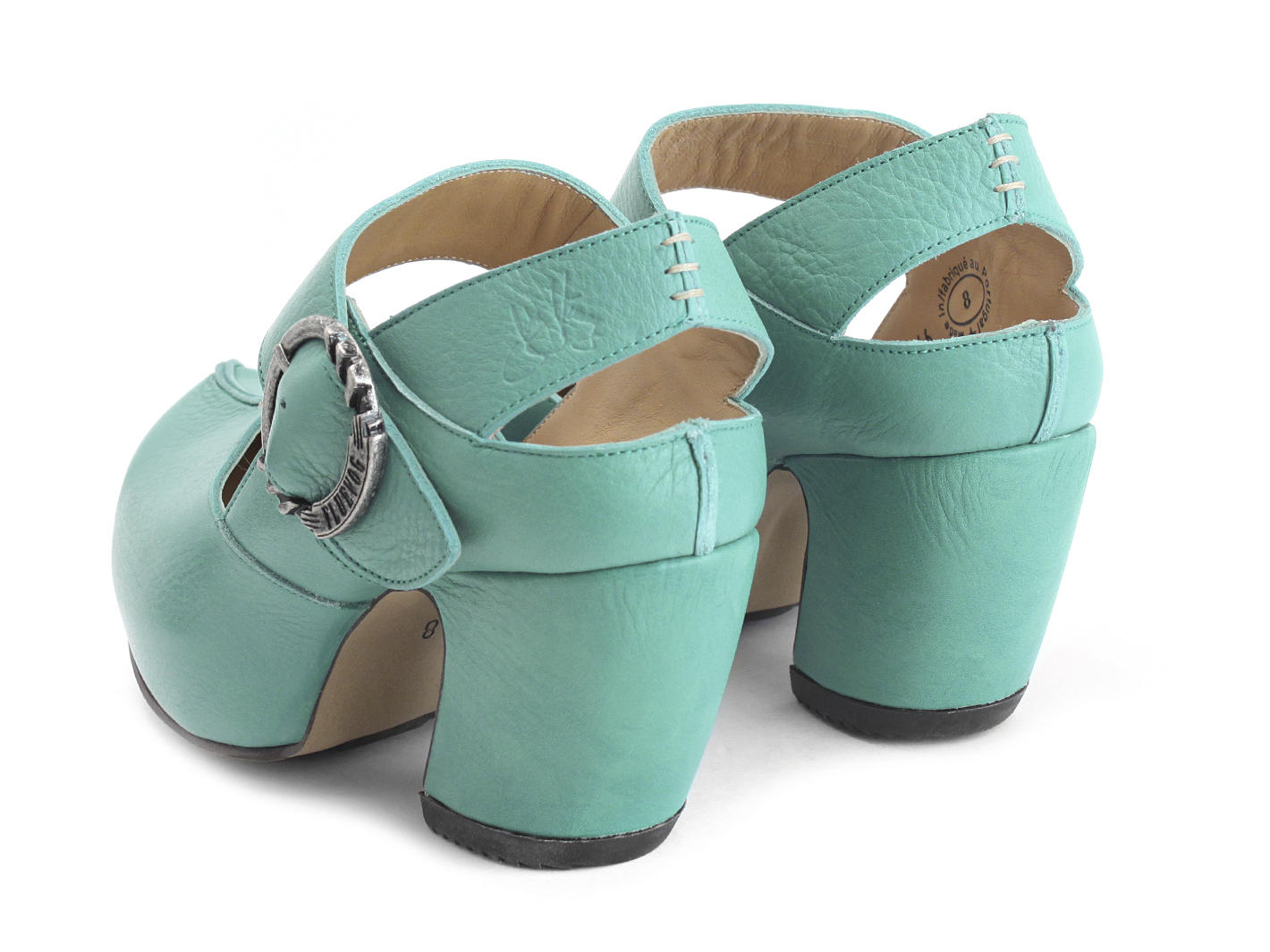 Guide Turquoise Talon plateforme à courroie: Back