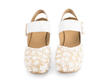 Guide White/Raffia Platform Mary Jane Heels: Front