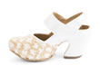 Guide White/Raffia Platform Mary Jane Heels: Profile inside