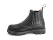 Guy Black Chelsea boot with zip: Profile inside