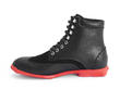 Halos Black/Red Vegan Lace-Up Boots: Profile inside