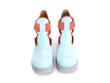 Hana Banana Split Blue/Pink Platform t-strap heel: Front