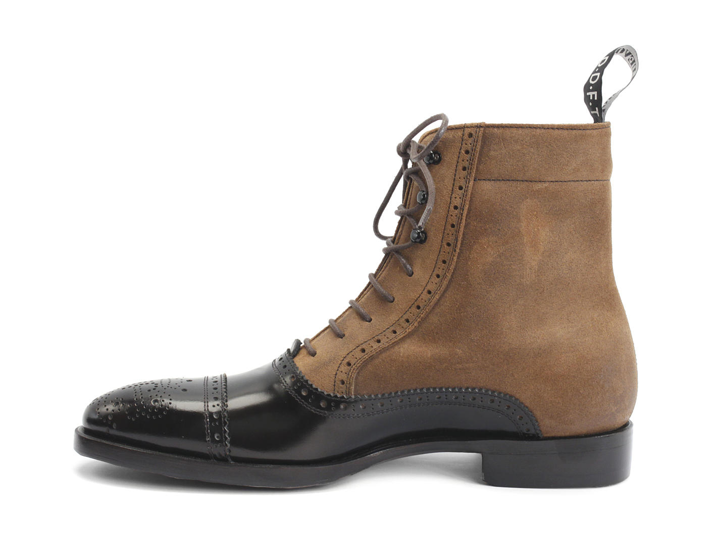 Hartford: Mens - Brown | Flat Brogued Dress Boot | Fluevog Shoes