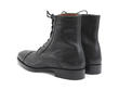 Hartford: Womens Black Flat Brogued Dress Boot: Back